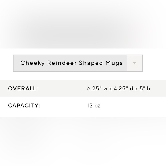 NWT Pottery Barn Cheeky Reindeer Mug - Picture 4 of 4